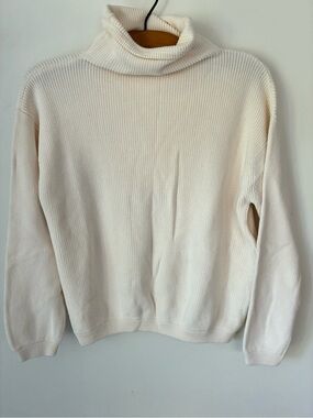 Edinburgh Knitwear Sweater Women’s Medium 100% Pima Cotton Knit Roll Neck